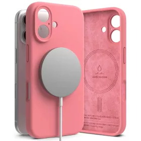 Ringke Silicone Magnetic Magsafe Iphone 16 Pink Tok-8800274960657 1 kép