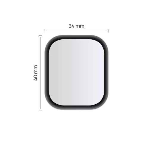 Apple Watch 4/5/6/SE 1/2/3 (44mm) Hofi Hybrid üvegfólia fekete-5906735416251 2 kép