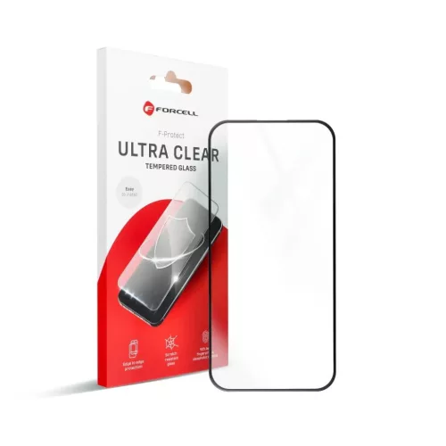 Forcell Ultra Clear Glass üvegfólia - iPhone 16 Pro fekete-5903396316111 2 kép