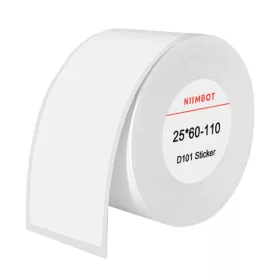 Niimbot hőpapír címkék 25x60 mm, 110 db (Fehér)-6975746637978 1 kép