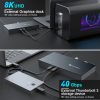 Rocketek 9in1 USB Type-C HUB USB 3.0/Thunderbolt 3 USB-C dokkoló szü- 4 kép