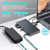 Rocketek 9in1 USB Type-C HUB USB 3.0/Thunderbolt 3 USB-C dokkoló szü- 6 kép