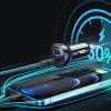 Choetech autós szivargyújtós gyorstöltő USB Type C PD / USB QC3.0-6971824978735 2 kép