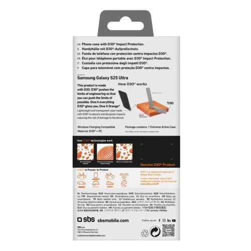 Áttetsző SBS D3O tok Samsung Galaxy S25 Ultra készülékhez-8018417498138 3 kép