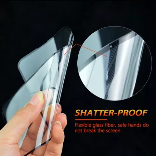 Bestsuit Flexible Hybrid Glass 5D Apple iPhone 16 fekete üvegfólia-5903396315190 6 kép