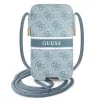 Guess Kézitáska GUPHL4GDBL 6.7" kék/kék kemény tok 4G Stripe