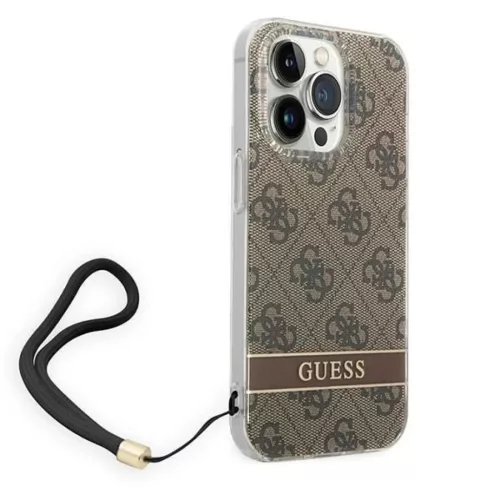 Guess GUOHCP14XH4STW iPhone 14 Pro Max 6.7" barna / barna keménytok 4-3666339093860 3 kép