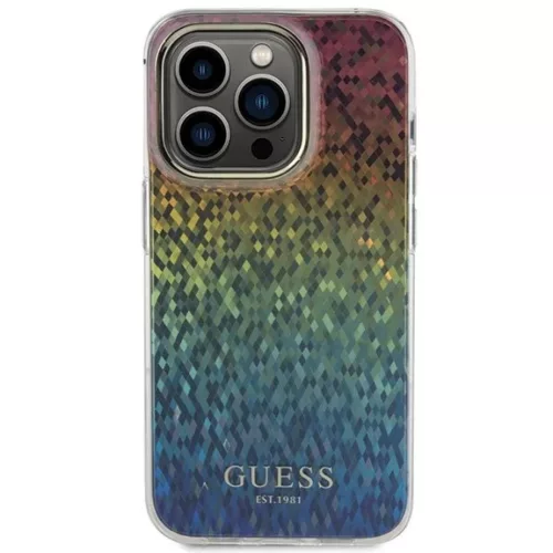 Guess IML Faceted Mirror Disco Iridescent tok iPhone 14 Pro Max - töb-3666339172305 3 kép
