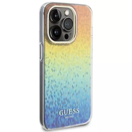 Guess IML Faceted Mirror Disco Iridescent tok iPhone 14 Pro Max - töb-3666339172305 4 kép