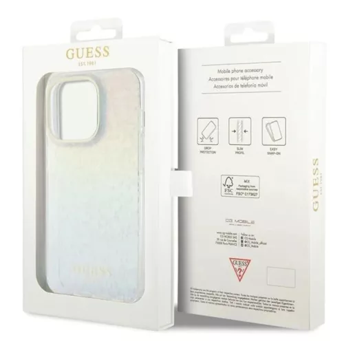 Guess IML Faceted Mirror Disco Iridescent tok iPhone 14 Pro Max - töb-3666339172305 8 kép