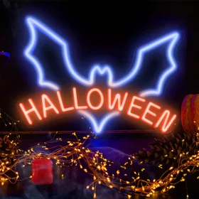Neon PLEXI LED HALLOWEEN kék piros NNE17 Neolia-5900495157393 2 kép