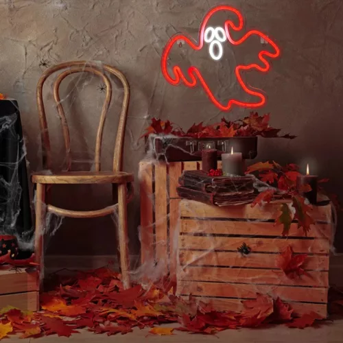 Neon PLEXI LED FÉLELMETES SZELLEM piros NNE15 Neolia-5900495159205 2 kép