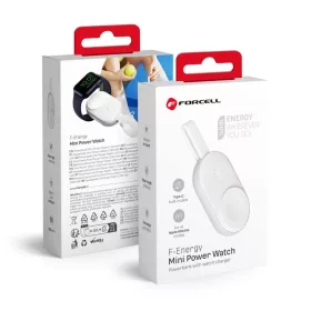 FORCELL F-ENERGY Mini Power Watch powerbank 1A 2,5W 1200 mAh fehér-5903396229268 1 kép