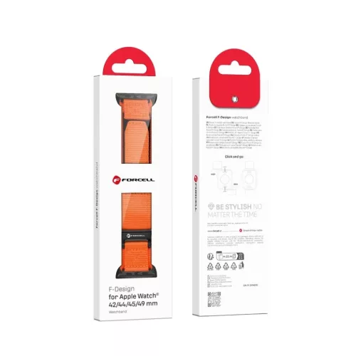 FORCELL F-DESIGN FA05 nylon szíj Apple Watch 38 / 40 / 41 mm zöld-5903396291609 3 kép