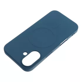   SILICONE MAG COVER (nagy lyuk) tok kompatibilis MagSafe-fel iPhone 16 Pro kék