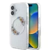  iPhone 16 Plus Átlátszó Guess IML Flowers Wreath MagSafe tok