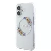  iPhone 16 Plus Átlátszó Guess IML Flowers Wreath MagSafe tok-3666339311438 2 kép
