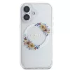  iPhone 16 Plus Átlátszó Guess IML Flowers Wreath MagSafe tok-3666339311438 3 kép