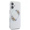  iPhone 16 Plus Átlátszó Guess IML Flowers Wreath MagSafe tok-3666339311438 4 kép