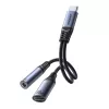 Joyroom SY-C02 2in1 DAC adapter USB-C to USB-C / 3.5 mm mini jack - fe-6956116773861 1 kép
