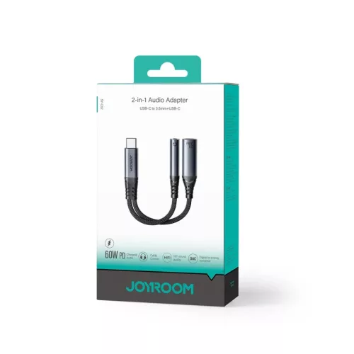 Joyroom SY-C02 2in1 DAC adapter USB-C to USB-C / 3.5 mm mini jack - fe-6956116773861 5 kép