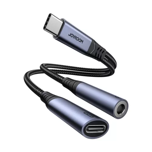 Joyroom SY-C02 2in1 DAC adapter USB-C to USB-C / 3.5 mm mini jack - fe-6956116773861 7 kép