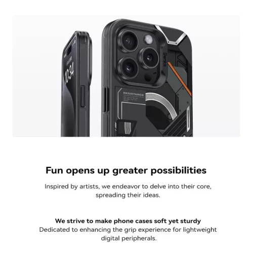  iPhone 15 Pro Max Fehér Benks Magnetic Mecha Series tok-6948005903251 5 kép