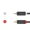 Ugreen sztereo 2RCA audio-video kábel Cinch 5m szürke (10520)-6957303815203 8 kép