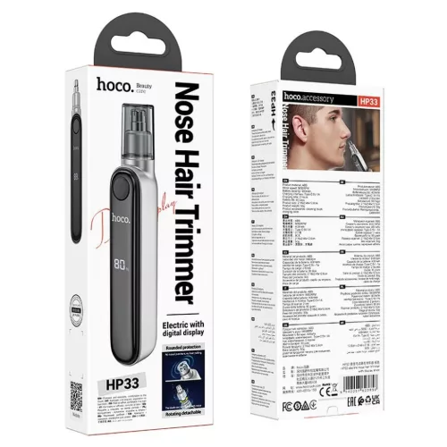 HOCO orrszőr vágó kijelzővel HP33 fém szürke-6942007623841 7 kép