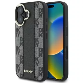    Apple iPhone 16 Plus Fekete DKNY Kockás Mintás Magsafe tok