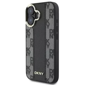  Apple iPhone 16 Plus Fekete DKNY Kockás Mintás Magsafe tok-3666339333157 2 kép