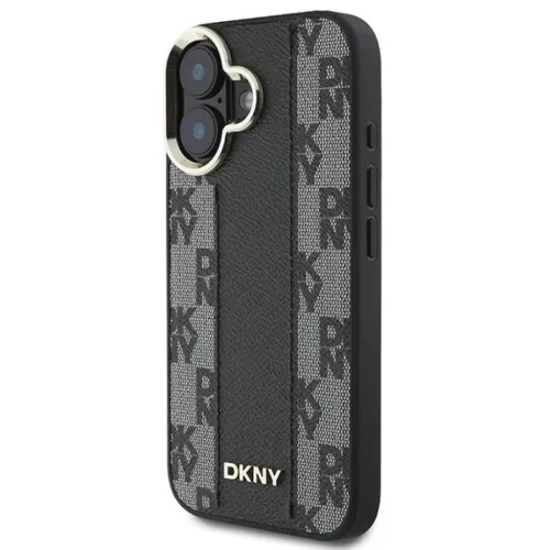  Apple iPhone 16 Plus Fekete DKNY Kockás Mintás Magsafe tok-3666339333157 2 kép