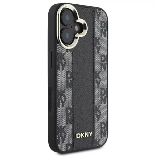  Apple iPhone 16 Plus Fekete DKNY Kockás Mintás Magsafe tok-3666339333157 4 kép