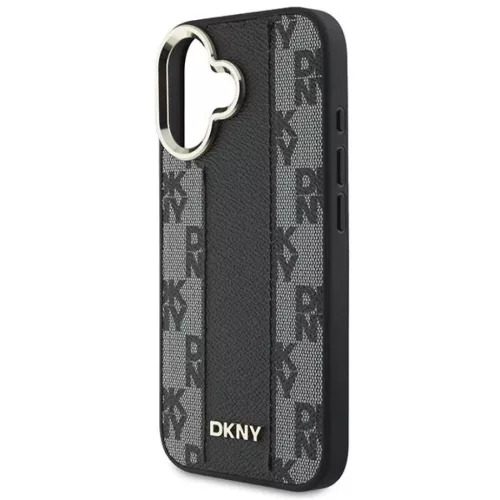  Apple iPhone 16 Plus Fekete DKNY Kockás Mintás Magsafe tok-3666339333157 6 kép