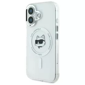  iPhone 16 Plus fehér Karl Lagerfeld IML Metal Choupette Head MagSafe-3666339318093 2 kép