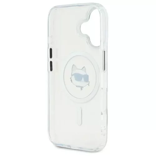  iPhone 16 Plus fehér Karl Lagerfeld IML Metal Choupette Head MagSafe-3666339318093 7 kép