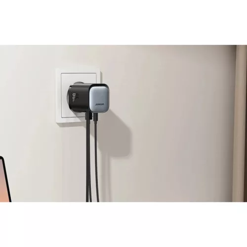Joyroom TCL02 GaN 65W Töltő visszahúzható kábellel-Bl-6956116714475 3 kép