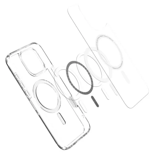  iPhone 16 Pro Fehér SPIGEN ULTRA HYBRID "T" MAG MagSafe tok-8809971233682 6 kép