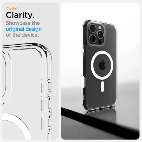  iPhone 16 Pro Fehér SPIGEN ULTRA HYBRID "T" MAG MagSafe tok-8809971233682 9 kép