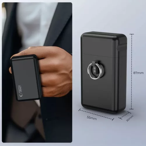 Tech-Protect KLR200 Fém Keyless RFID jelblokkoló tok fekete blokkol�-5906302377008 8 kép