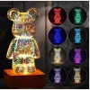 LED Éjjeli Lámpa 3D MACI Art Deco Álló L3GFBD,-5903396266263 3 kép