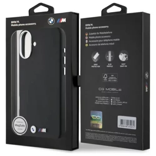  iPhone 16 fekete BMW M Smooth Teljes Burkolatú Fém MagSafe tok-3666339324568 8 kép