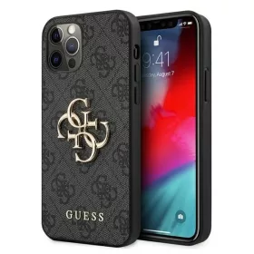 Guess GUHCP12M4GMGGR iPhone 12/12 Pro 6,1" szürke tok 4G Big Metal Lo-3666339004576 1 kép