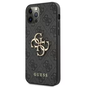 Guess GUHCP12M4GMGGR iPhone 12/12 Pro 6,1" szürke tok 4G Big Metal Lo-3666339004576 2 kép