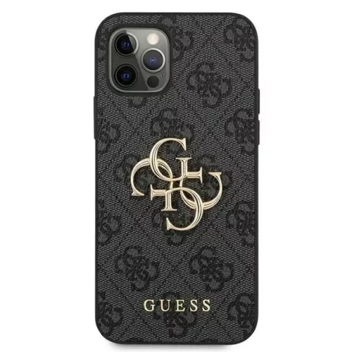 Guess GUHCP12M4GMGGR iPhone 12/12 Pro 6,1" szürke tok 4G Big Metal Lo-3666339004576 3 kép