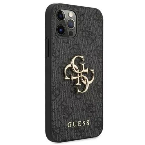 Guess GUHCP12M4GMGGR iPhone 12/12 Pro 6,1" szürke tok 4G Big Metal Lo-3666339004576 4 kép