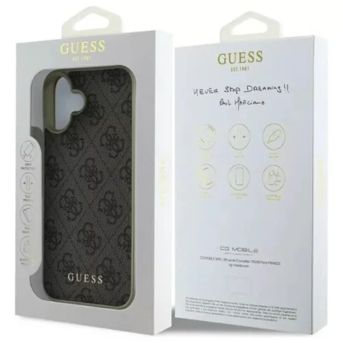  iPhone 16 Plus 6.7" Barna/Barna Guess GUHCP16MGF4GBR 4G Charms Collec-3666339345938 8 kép