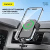 Foneng autós telefontartó CP101 vezeték nélküli töltéssel, lég-6970462519904 7 kép