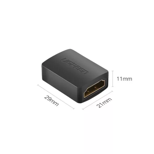 Ugreen adapter csatlakozó HDMI hosszabbító adapter fekete (20107)-6957303821075 2 kép