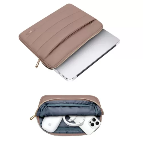 TECH-PROTECT PUFFY LAPTOP táska 13-14 DIÓ színben-5906302375400 5 kép